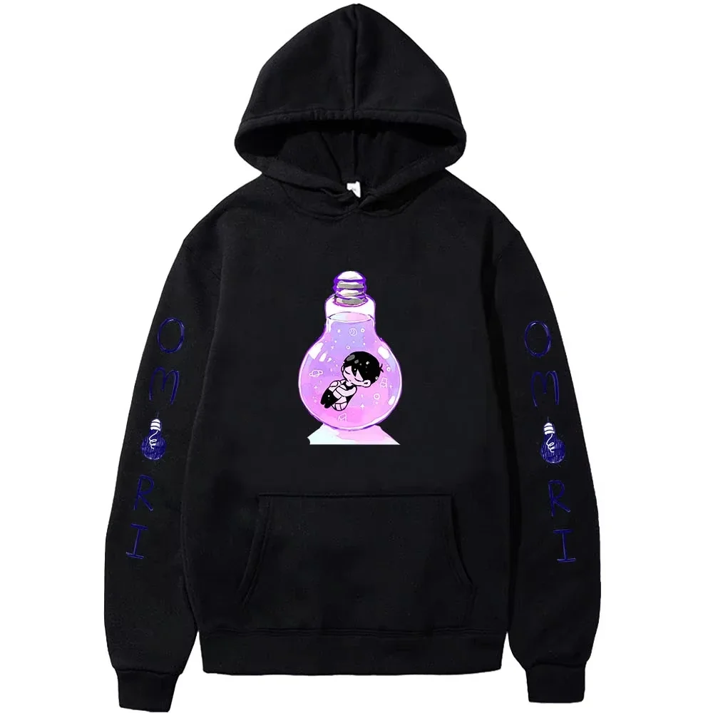 2025 Omori Sunny Basil Hero Mari Kel Kawaii هوديس Harajuku بلوزات جيب موضة البلوفرات ملابس كبيرة سوداديراس لـ Al #2