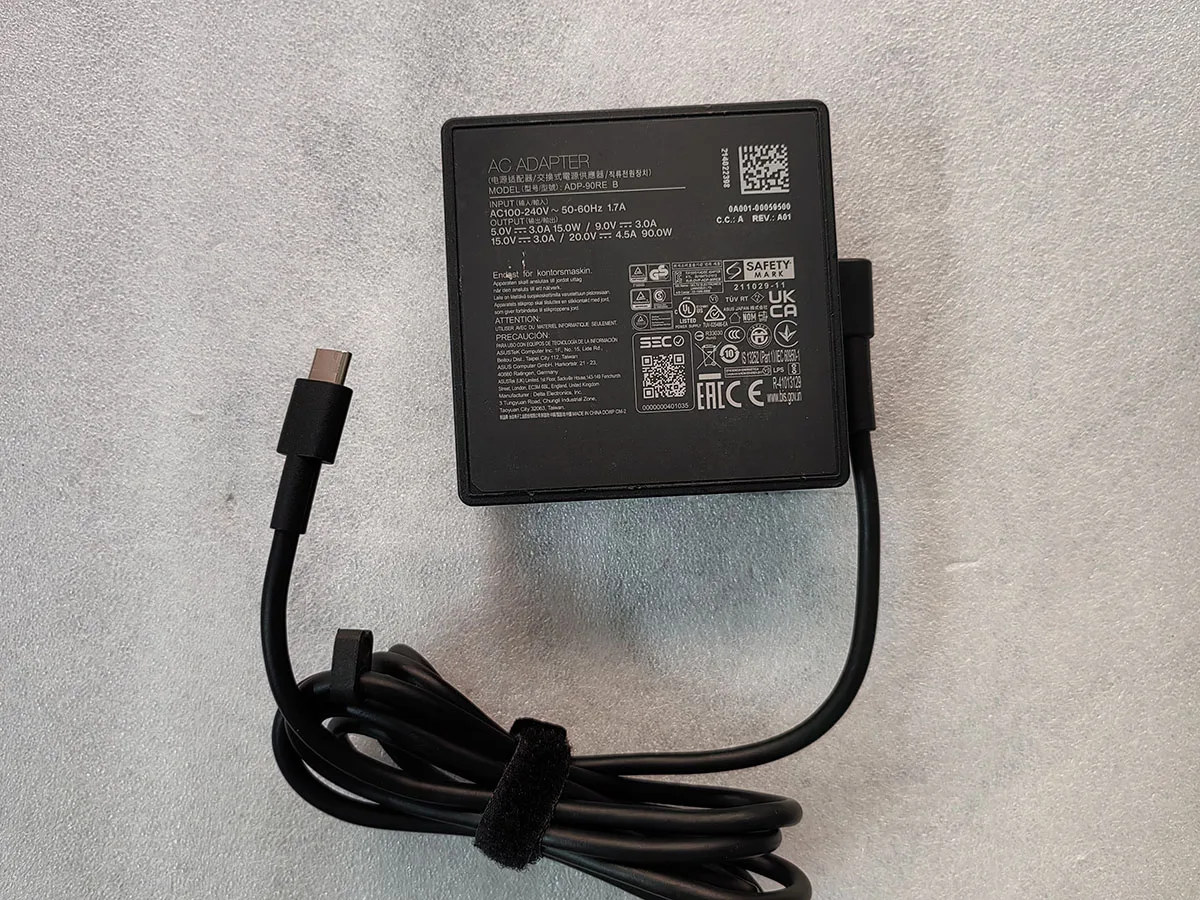 For Asus ROG Swift OLED PG32UCDM Monitor OEM 20V 4.5A ADP-90RB B TYPE-C 90W AC Adapter 211029-11