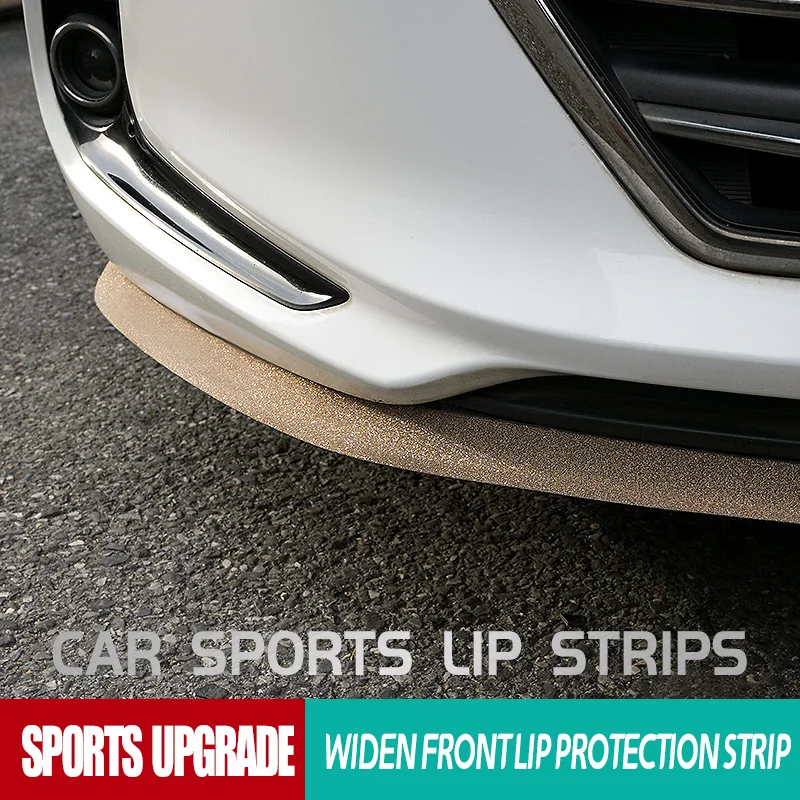 Car Front Lip Bumper Splitter Rubber Strip Car Side Skirt Spoiler Anti wear and scratch Protector Decor Sticker Body Trim Strips