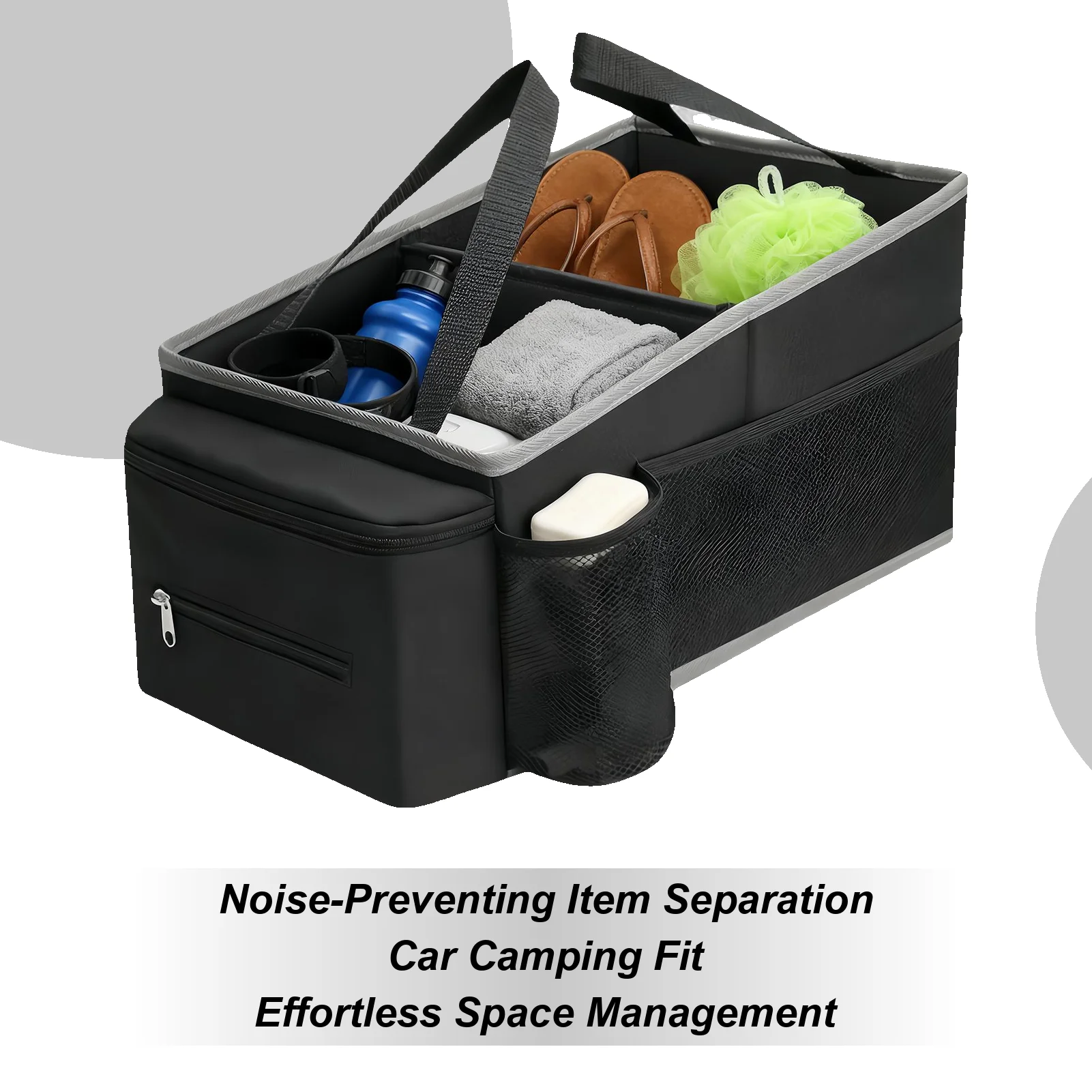 Heavy-Duty Trunk Organizer for Car Large-Capacity Foladable Storage Box High-Density Oxford Cloth Waterproof Car Organizer