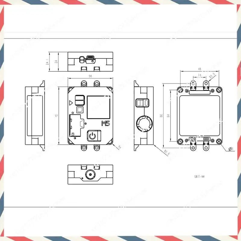 -A21Z مجموعة أجهزة استشعار مراقبة جودة الهواء شاشة حبر 1.54 بوصة مع SEN55 & SCD40 لجهاز Iot القابل للبرمجة للكشف عن الهواء