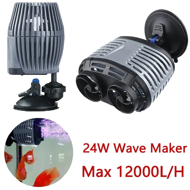 Wave Maker Aquarium Water Pump Fish Tank Aerobic Silent Wavemaker Suction Cup Submersible Aerobic Pump Water Circulation Pumps