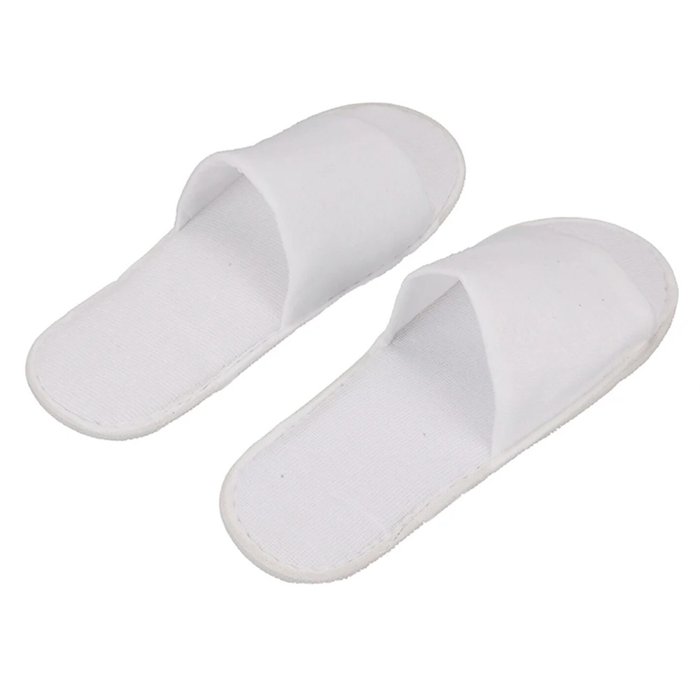 Disposable Slippers Solid Color Shoes Non-slip For Hotel Adult Indoor Unisex Flip Flop