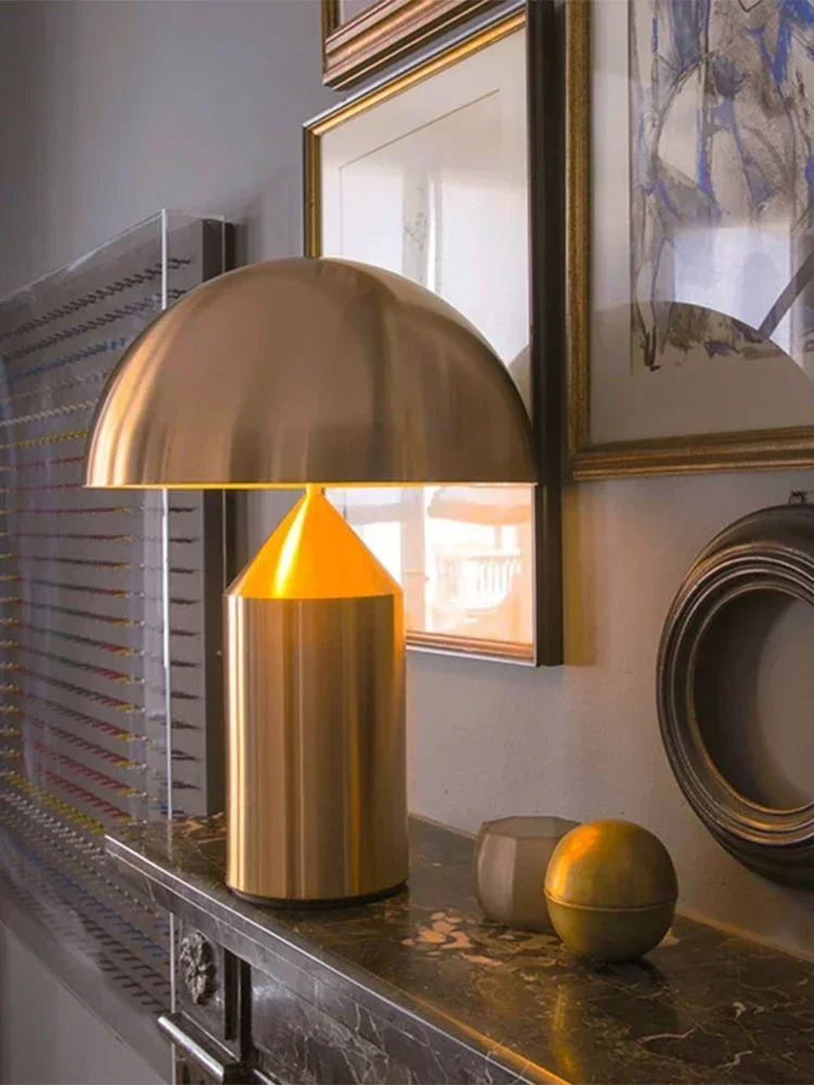 Modern Luxury LED Gold Table Lamp Nordic Design Eye Protection Light for Living Room Bedroom Study High-end Home Decor