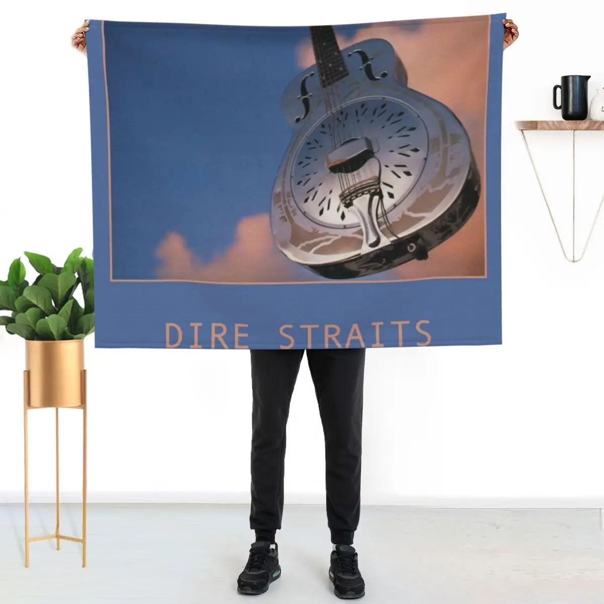 Dire Straits Brothers In Arms Album Cover Throw Blanket Custom Shaggy Soft wednesday Blankets For Baby Blankets