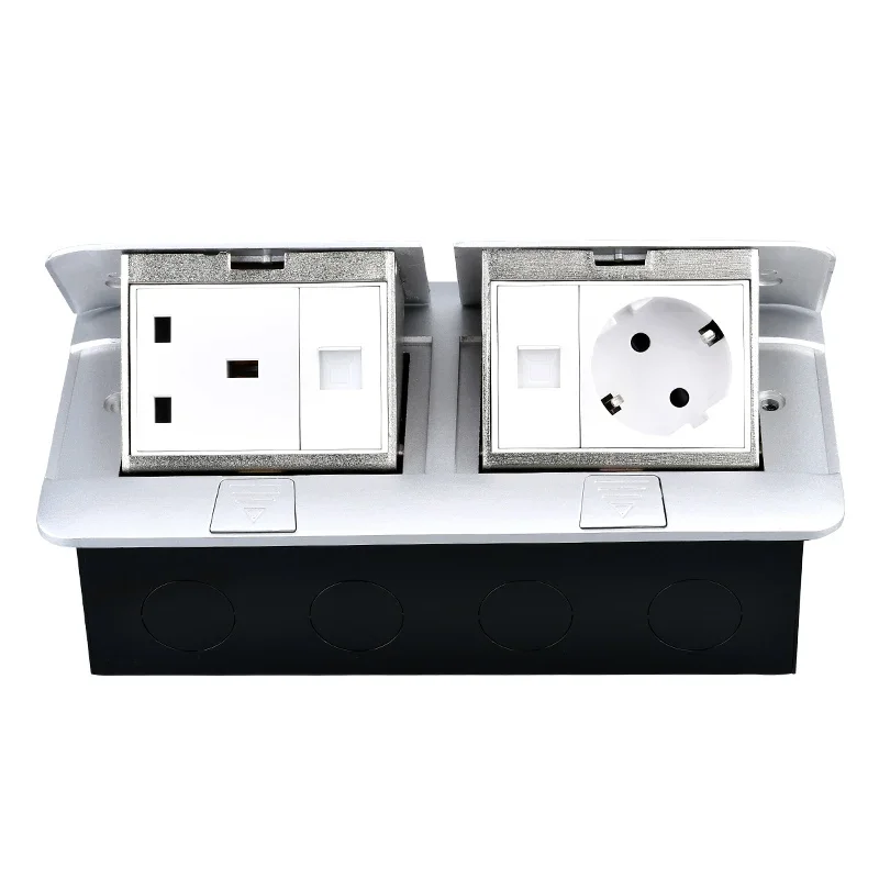 Imagem -04 - Soquete de Mesa Elétrico com Tampa de Carregamento Usb Slow Pop up Outlet eu Socket para Sala de Reunião 120x220 mm