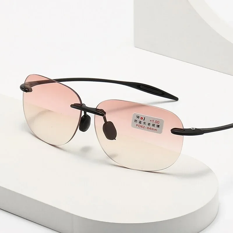 Ultralight Progressive Reading Glasses Unisex Multifocal Sunglasses Eyewear Anti-Blue Light Near and Far Presbyopia Eyeglasses