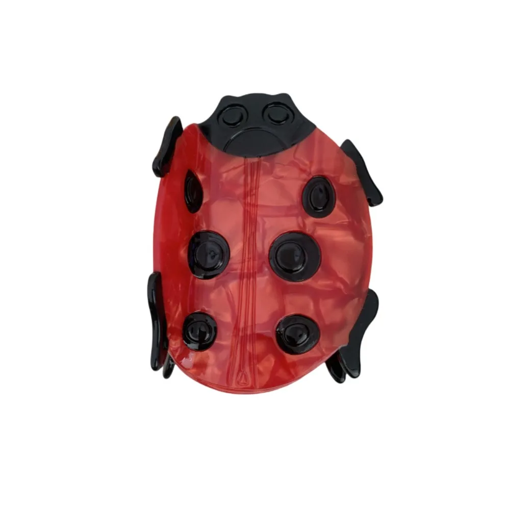 Korean Style Ladybird Grab Clip Cartoon Insect Acetic Acid Claw Clip Grab Clip Claw Clip Hair Claw Ladies