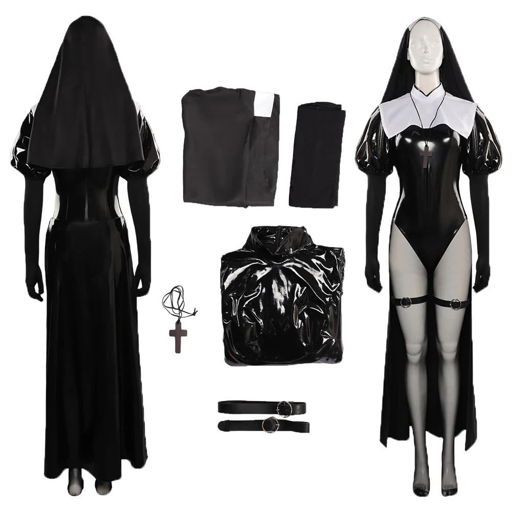 

Cos Nun Cosplay Costume Outfits Fantasy Onesie Accessories For Adult Women Girls Roleplay Halloween Carnival Suit