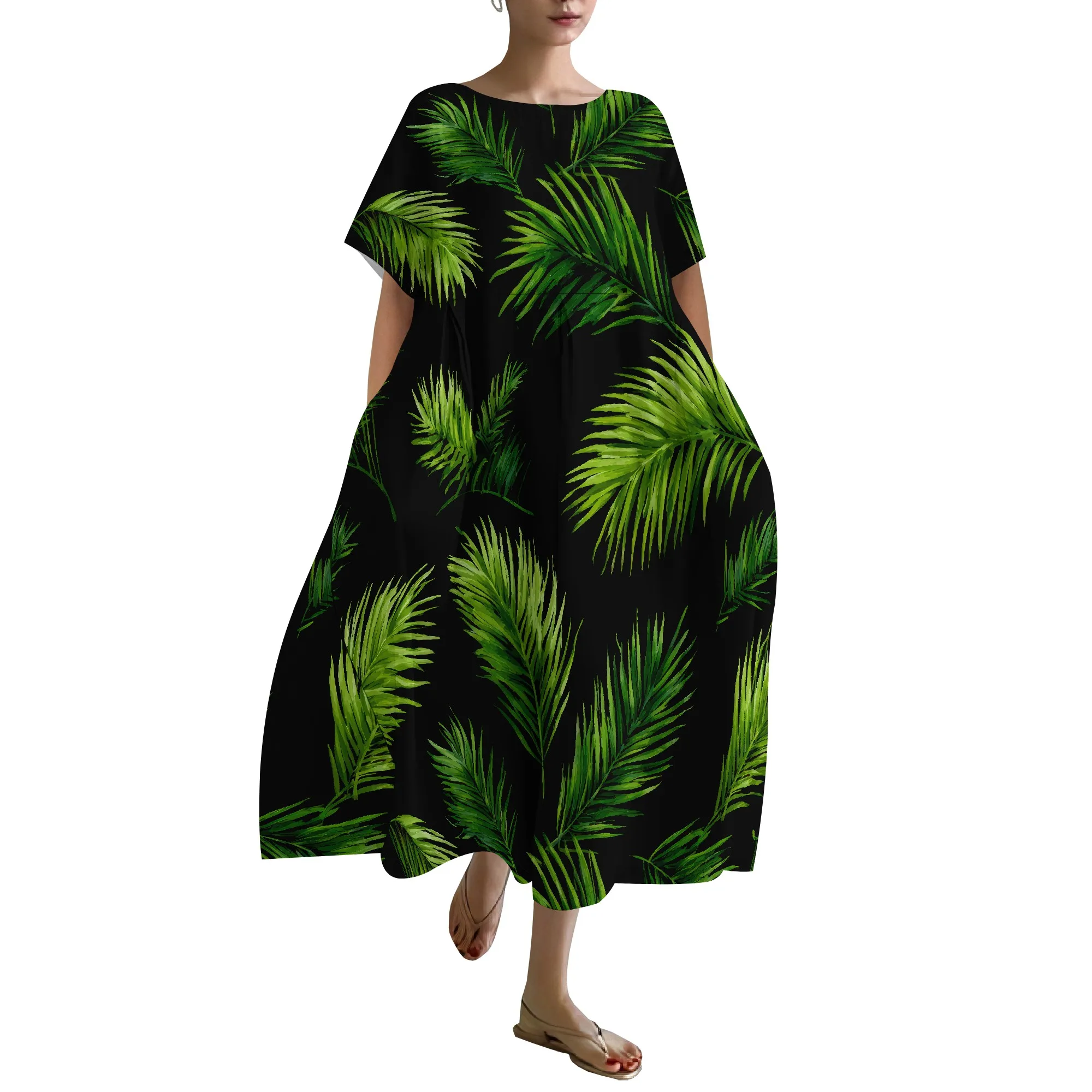 

Women's Casual T Shirt Dress Summer Short Sleeve Swing Dresses with Pockets