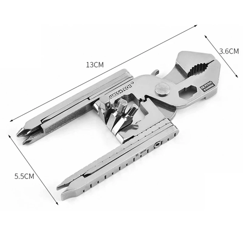 Portable Mini Outdoor  Multi-Purpose Tool Multi-Function Folding Pliers