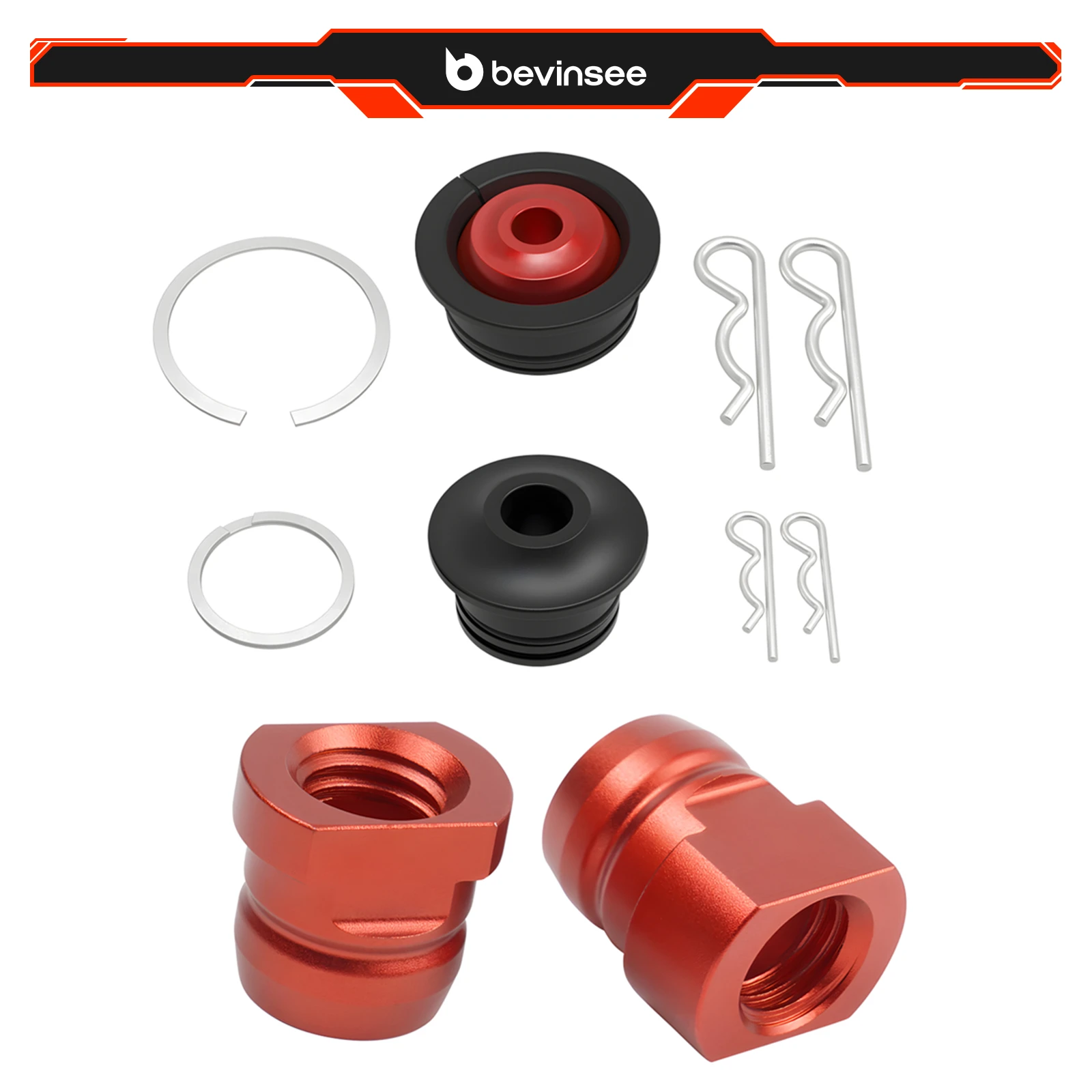 

BEVINSEE Shifter Cable Bushing & Base Bushing Set for Honda Civic 2007 2008 2009 2010 2011