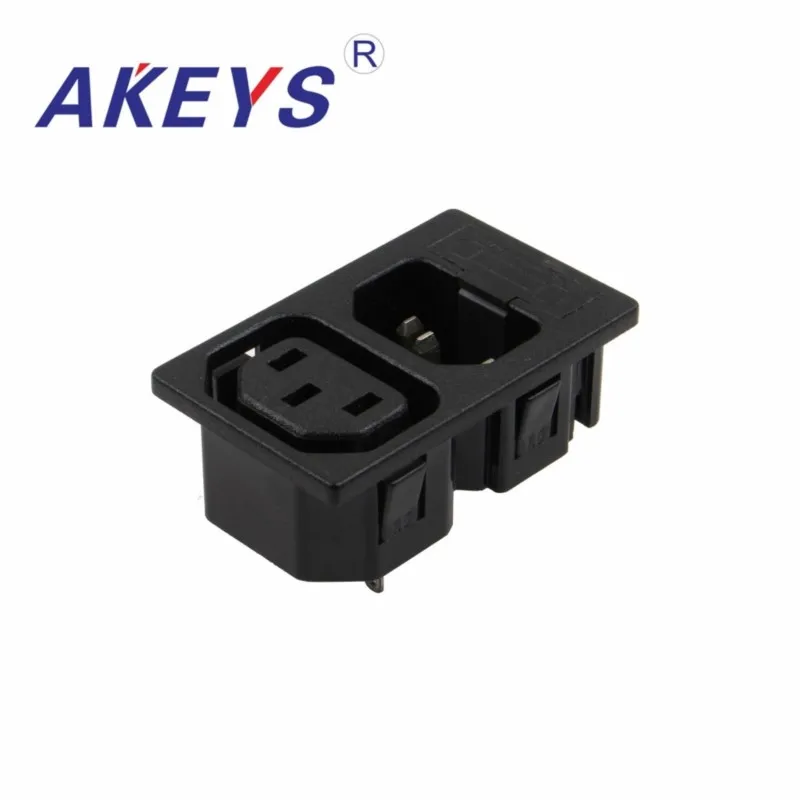 1 PC AC-104 WD-201 10A250V AC power socket switch with fuse