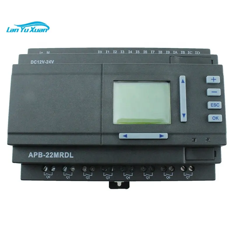 

YUMO APB-22MRDL DC12V-24V 14 points digital input 8 points relay output PLC supplier elevator control plc