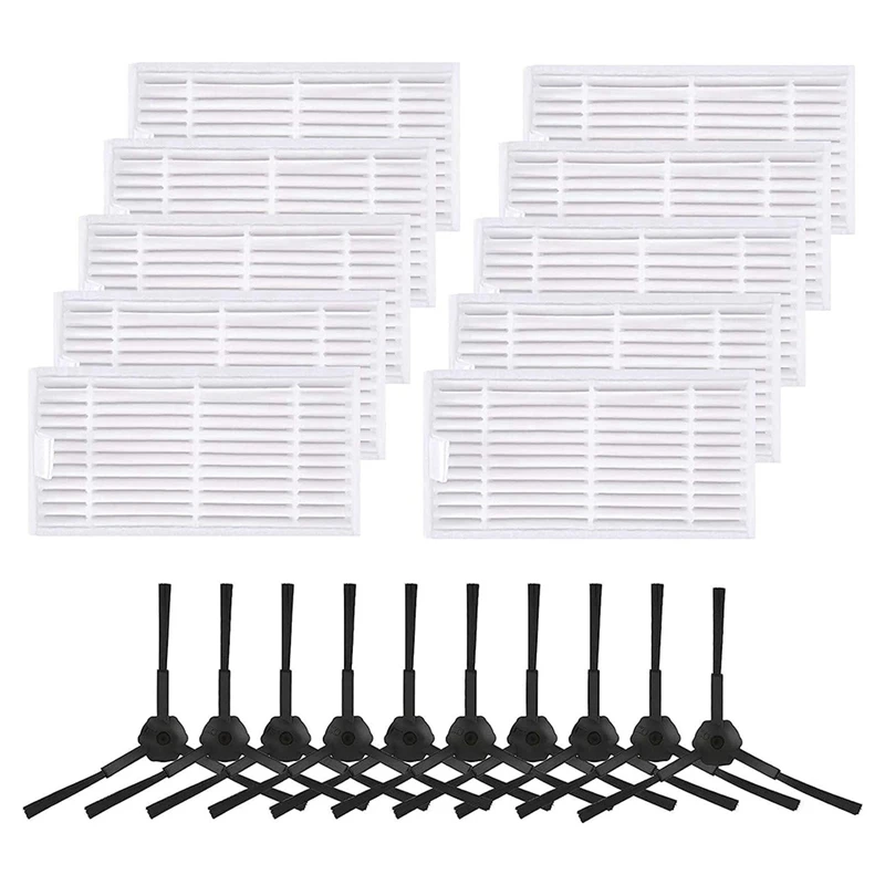 Filtro de repuesto y cepillo, piezas de repuesto, accesorios para Robot aspirador Ilife V5S V3 V5 V3S, altamente eficiente
