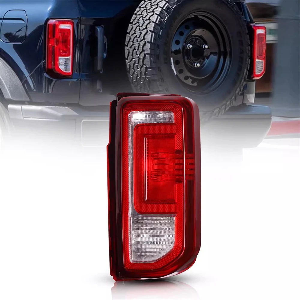 Car modified full led Taillight assembly For 21-23 FORD BRONCO Rear Lamp Brake Reverse light Turn signal