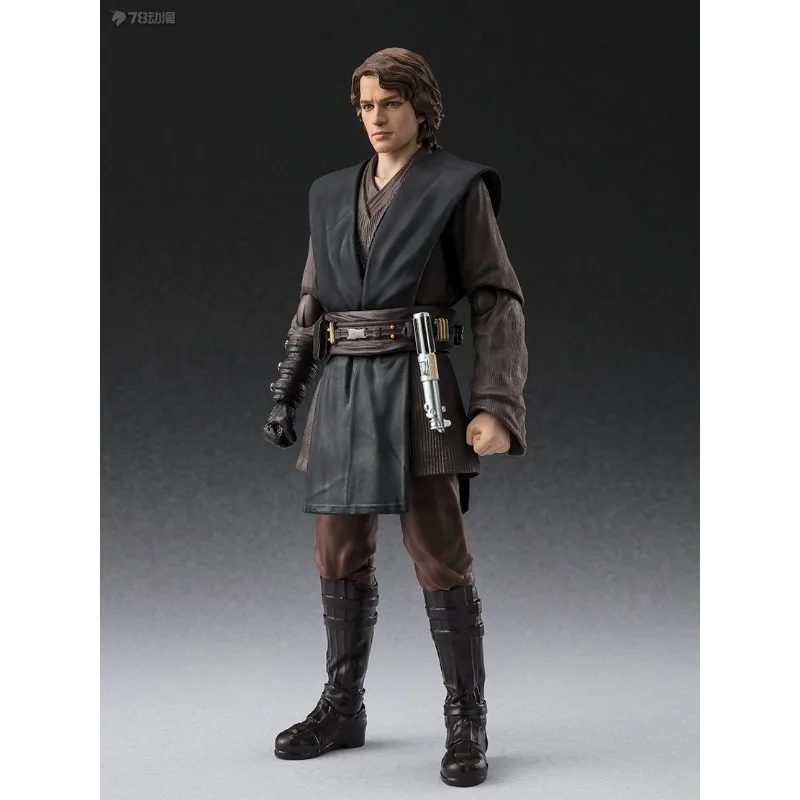 Star Wars Anakin Skywalker Han Solo Yoda Chewbacca SHF Action Figure Bandai Original Figure Model Toy Collection Gift