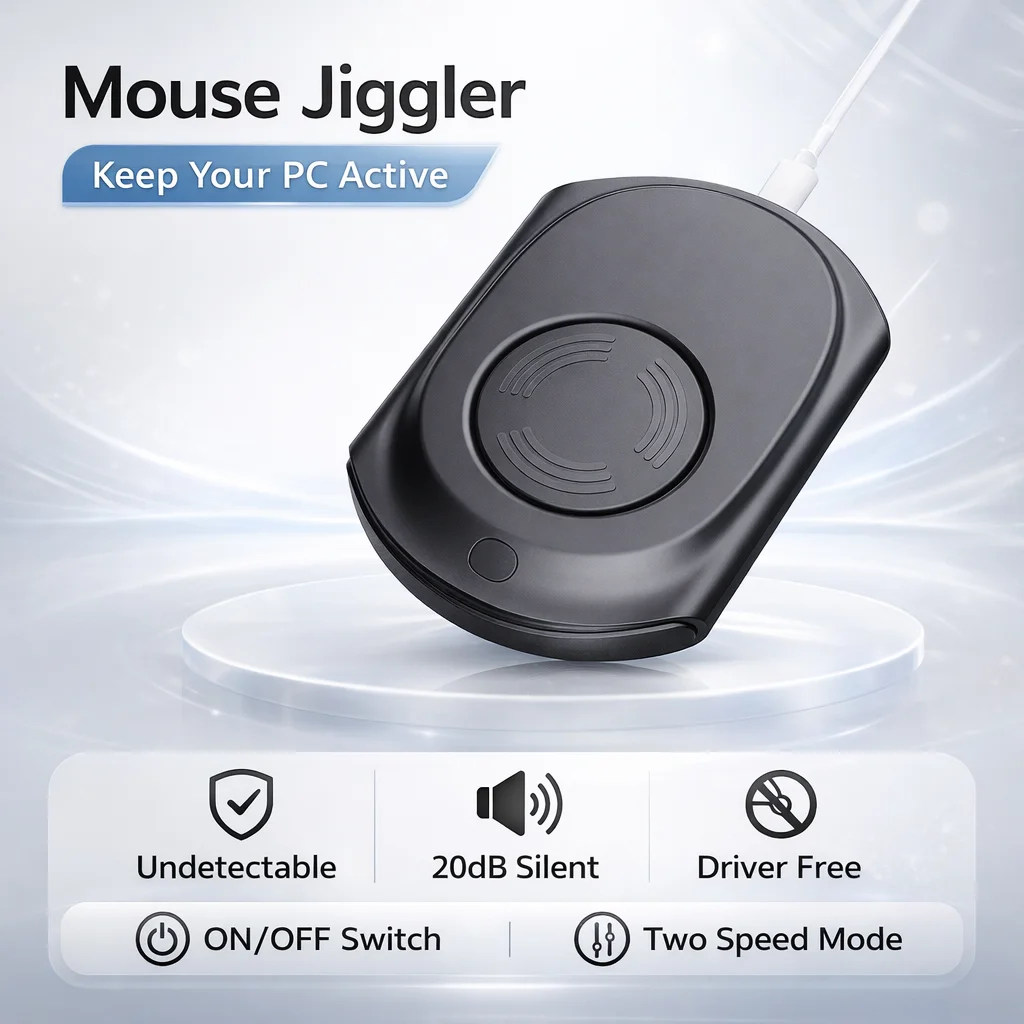 Mouse Jiggler Undetectable Mouse Mover Keep Computer Awake Automatic Mouse Shaker Ultra Quiet Driver Free For Laptop PC — product photo 1 of 1