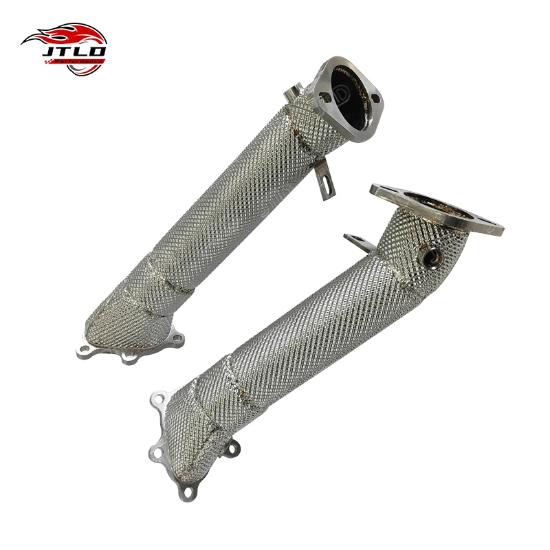 JTLD Professional Performance 304 Stainless Steel Exhaust Downpipe Heat Shield Exhaust System for Nissan GTR R35 GTR35 GTR 35