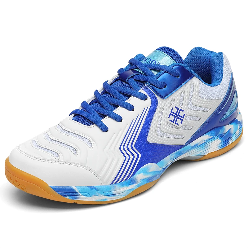 

Professional Classic White and Blue Badminton Shoes Wear resistant Non slip Badminton Training Shoe39-45