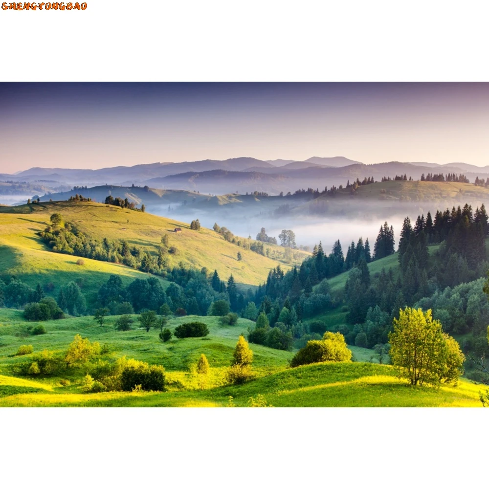 ฤดูร้อนทิวทัศน์ธรรมชาติฉากหลังสําหรับถ่ายภาพภูเขาน้ําตกป่าดอกไม้Riverภูมิทัศน์เด็กภาพพื้นหลัง