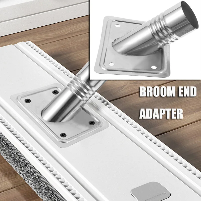 

Threaded End Fitting Mop Connector Mops Broom Handle Adapter Kit Universal Silver Stainless Steel Adapter Fitting Accessory