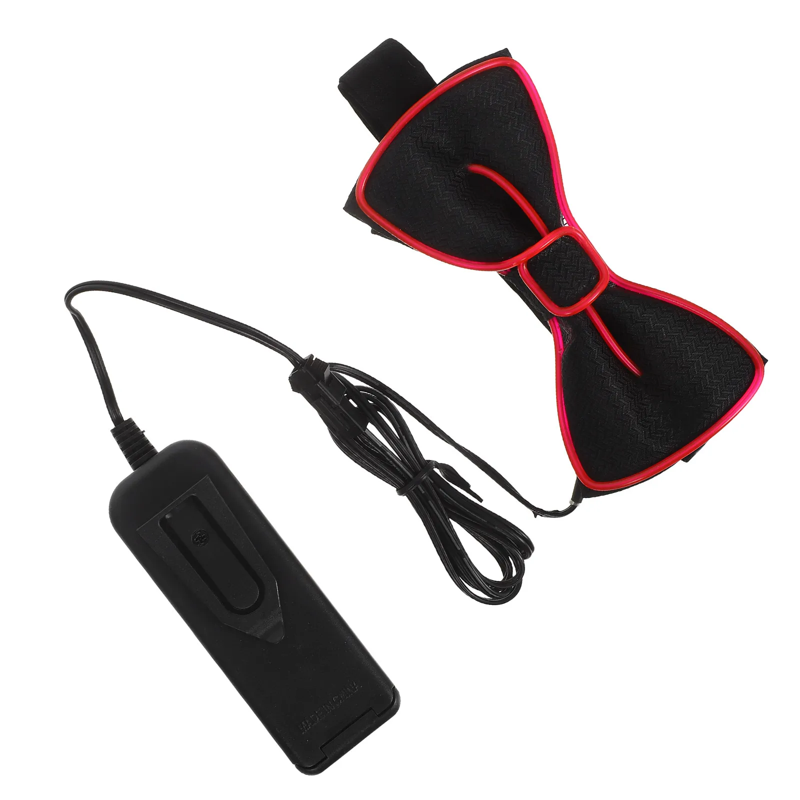 

Розовая мигающая галсту-бабочка со светодиодами, светящийся воротник, украшение для вечеринки, идеально подходит для Хэллоуина, маскарада, карнавального костюма