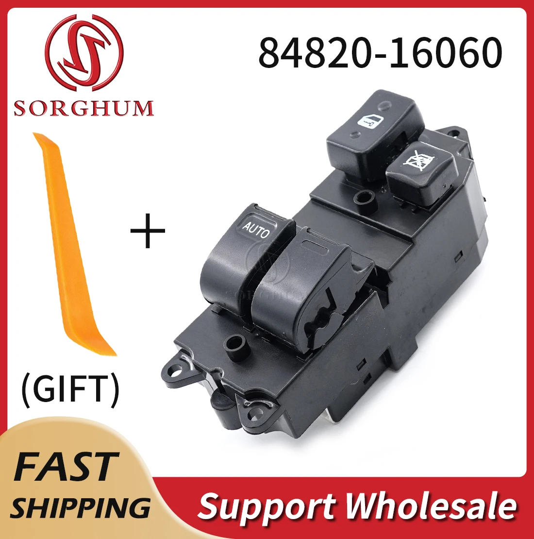 Sorghum 84820-16060 Car LHD Master Power Window Switch For Toyota Starlet Tercel MR2 Camry Hilux Tacoma Land Cruiser 84820-16030