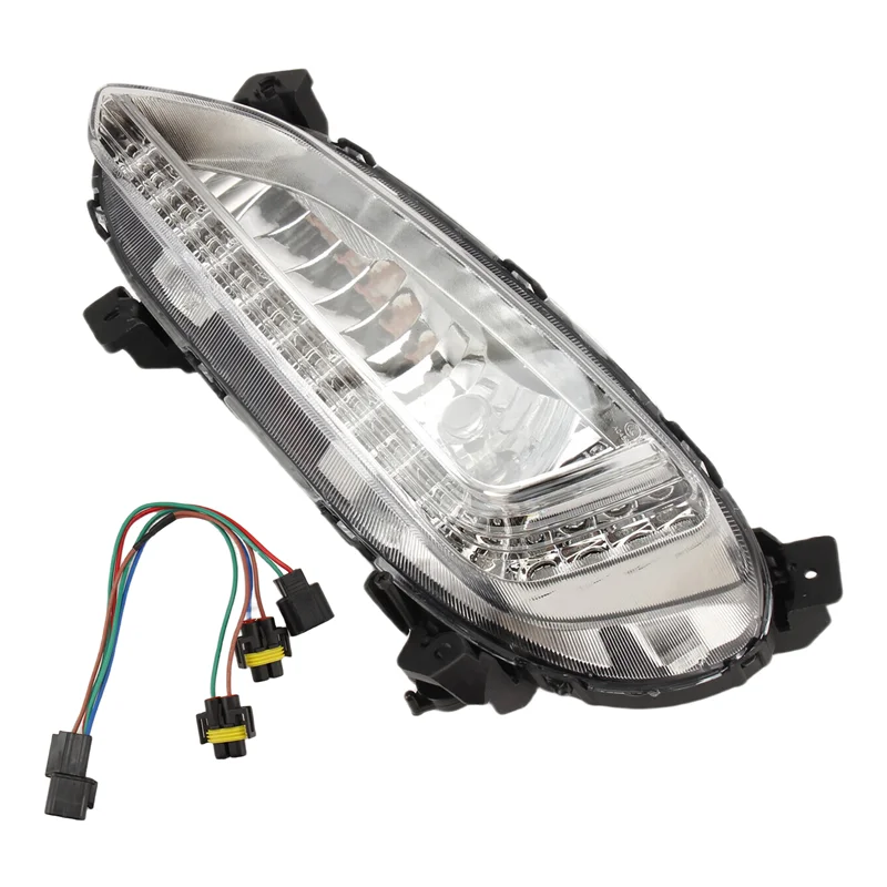 

Headlight Fog Light LED Daytime Running Light For Hyundai Santa Fe Sport IX45 2016-2018 Car Assembly Accessories