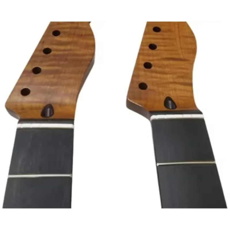 

2025 Replacement Neck 22 Frets Roasted Flame Maple Ebony Fingerboard TL Necks