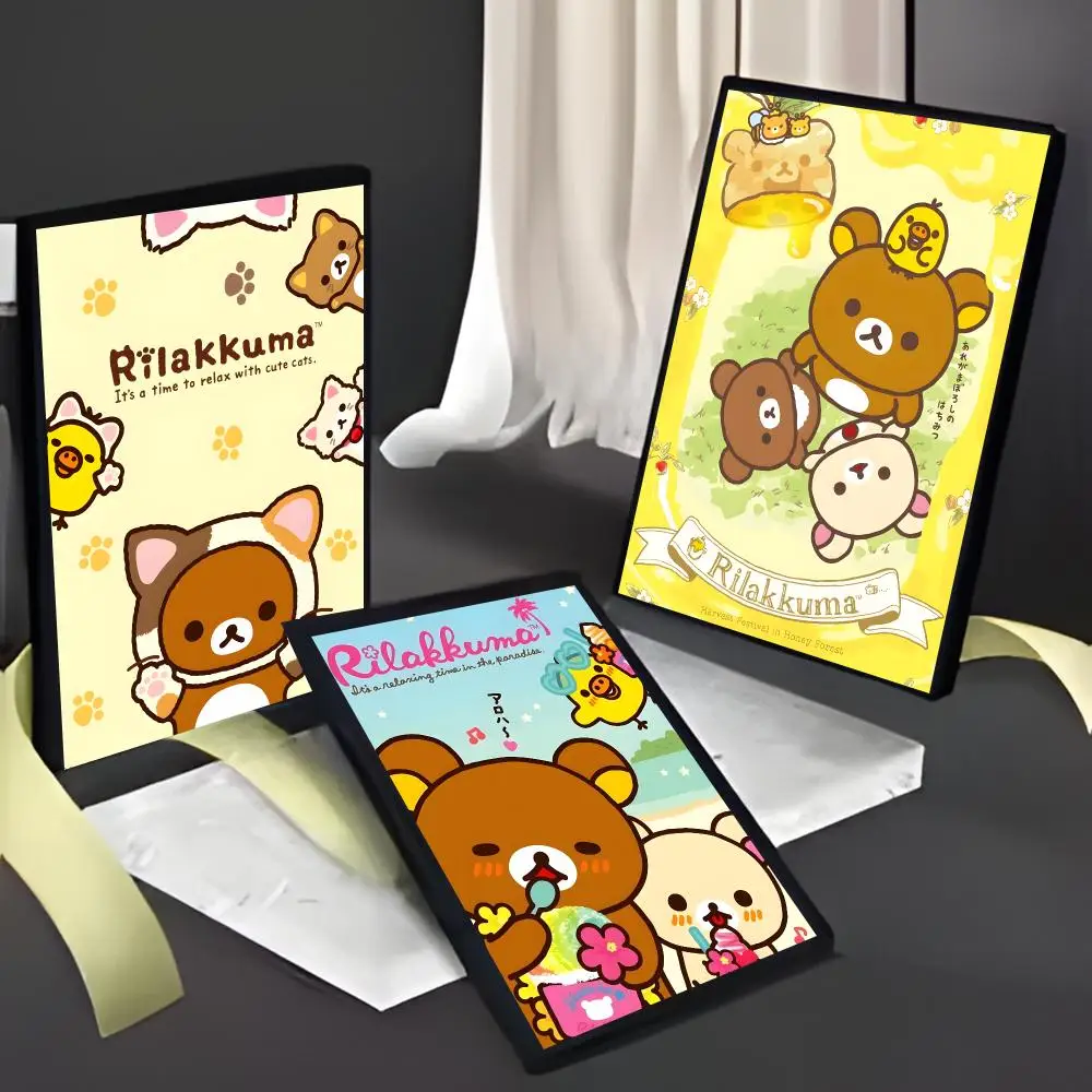 Cozy Soft Cartoon R-Rilakkuma Poster American Film Mural Home Childrens Room Wall Decor Print