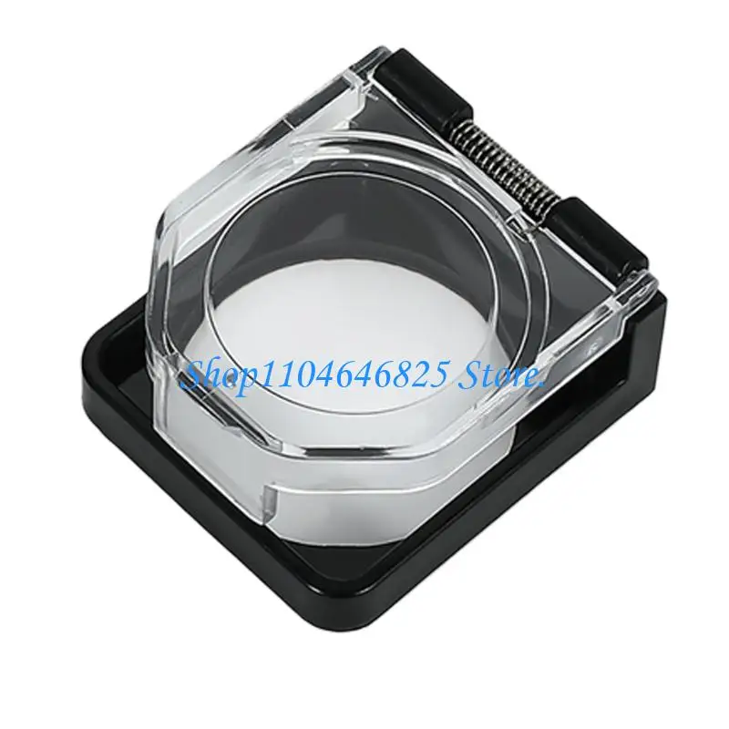 Button Area Cover with Spring Assisted Lid Dustproof Switches Cover Protector