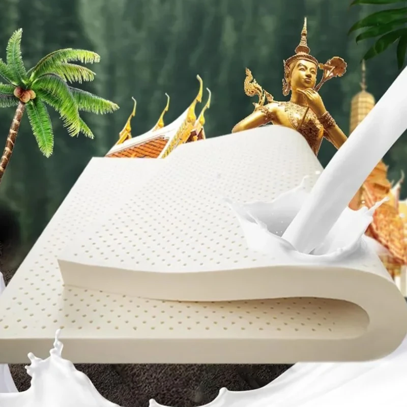 Colchón Firme de Alta Calidad Molblly, Colchones de Látex Natural de Tailandia, Colchones de Lujo para Dormir, Muebles para el Dormitorio