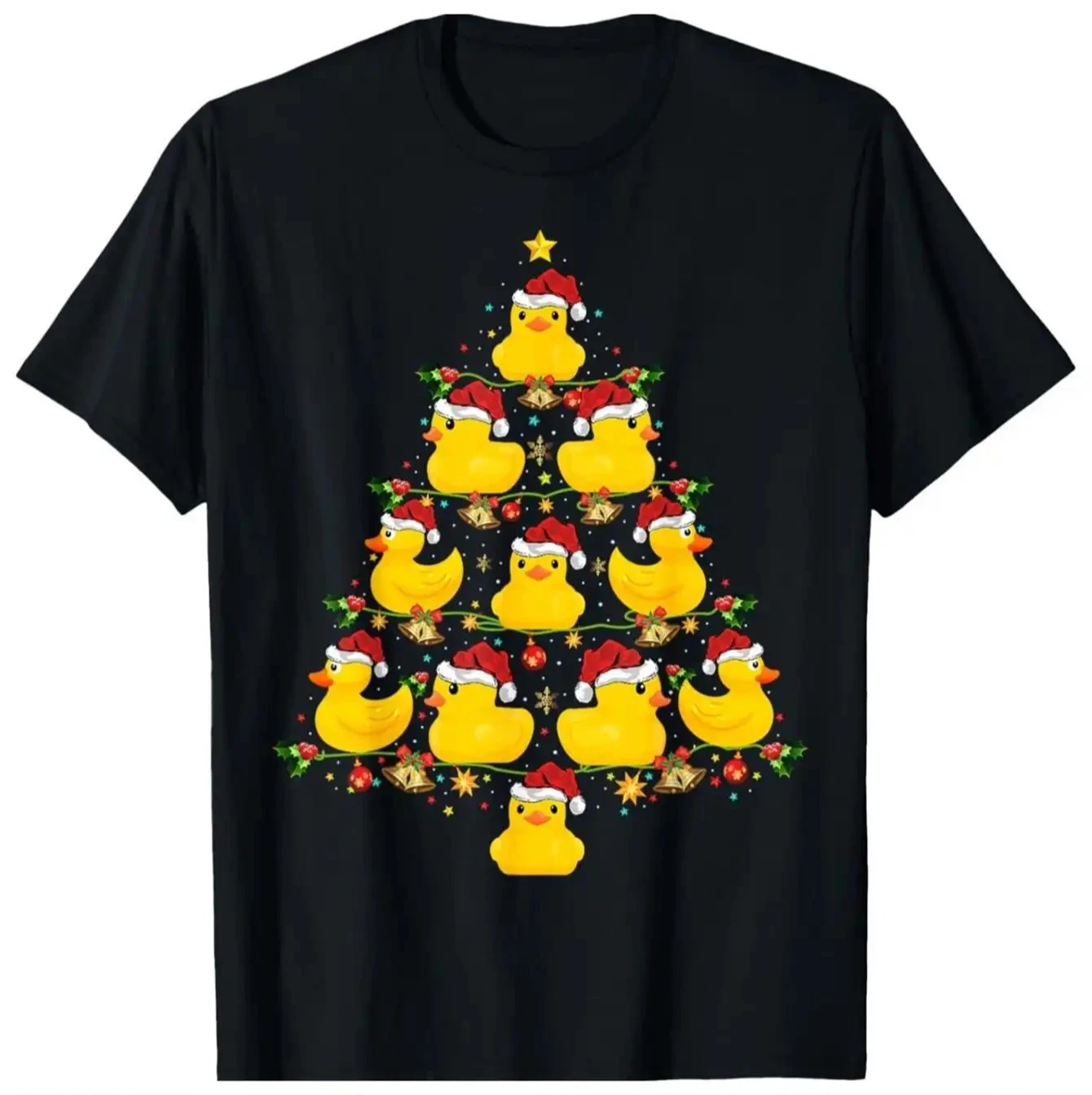 

Мужская футболка в форме утки с принтом «Рождественская елка» Мужская футболка с короткими рукавами