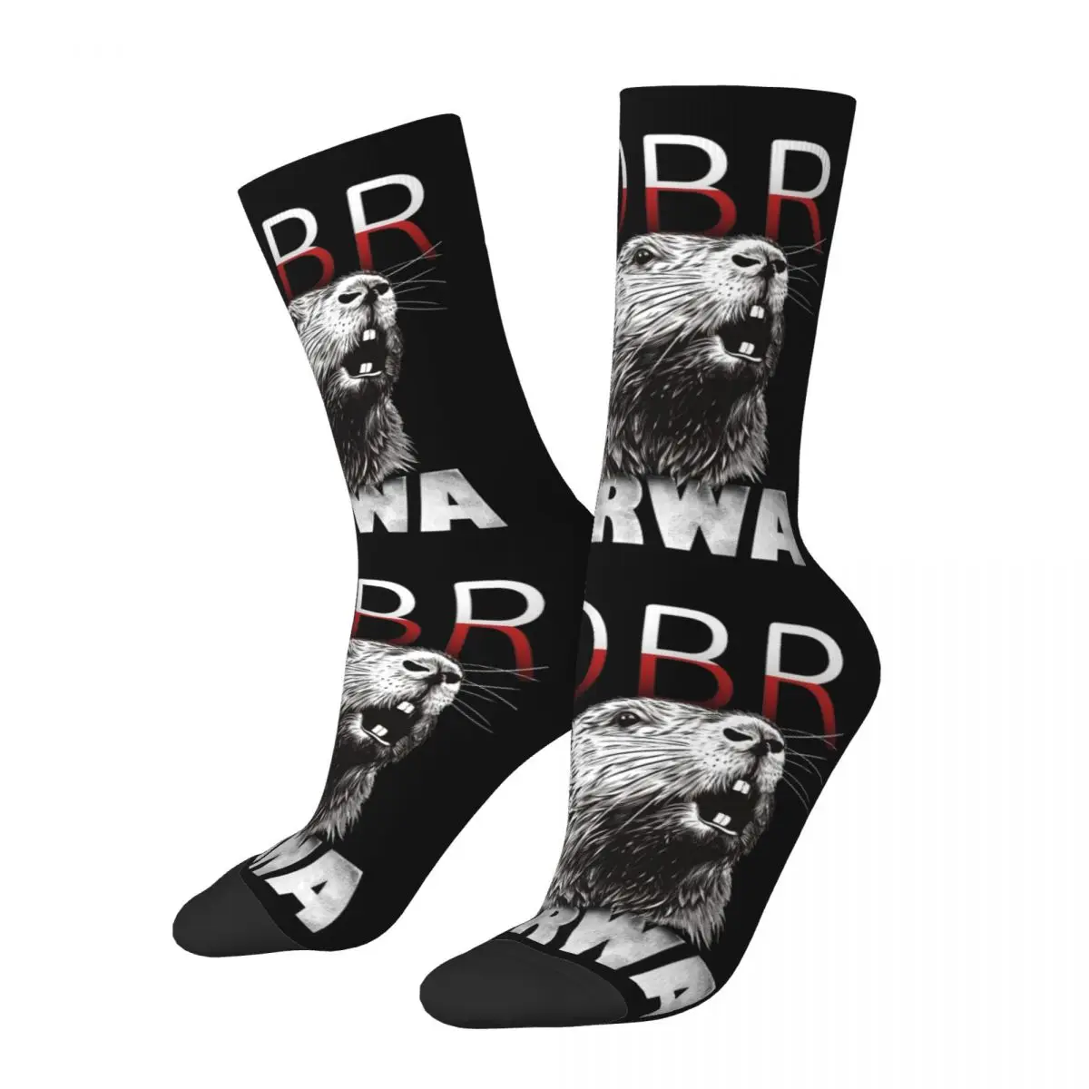 

Polish Beaver Meme Bobr Bober Kurwa Socks Men Women's Polyester Funny Socks Novelty Spring Summer Winter Middle Tube Socks Gifts