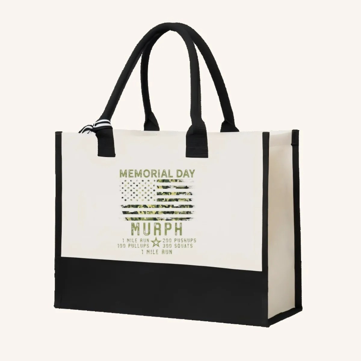 يوم الذكرى 2026 وصول جديد موضة عملية واسعة حقيبة حمل قابلة لإعادة الاستخدام نمط طباعة 2 لهجة الثقيلة حقيبة كتف كبيرة fo #4