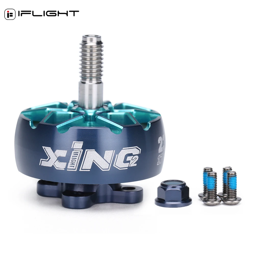 

iFlight XING2 XING V2 2207 1855KV/2755KV, 2306 1755KV/2555KV 4-6S CW Резьба диаметром вала 5 мм Бесщеточный двигатель для игрушечного дрона FPV