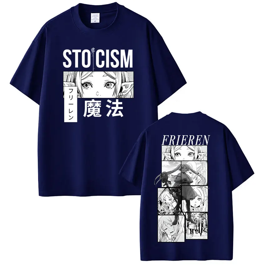 Anime Frieren: Beyond Journey's End T Shirt Frieren Cartoon Kawaii T-shirt Men Women Clothing High Quality 100% Cotton T-shirts