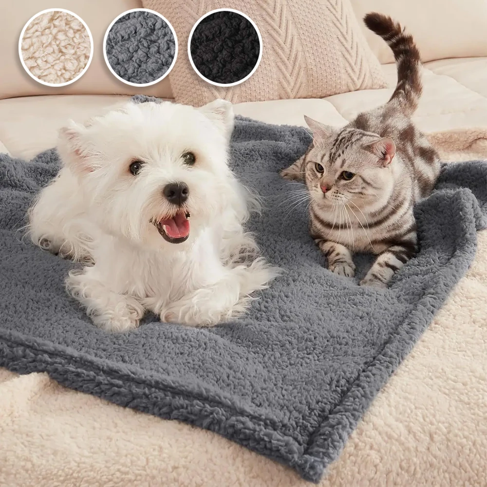 

1PC Dog Blanket Pet Bed Warm Beds for Dogs Medium Supplies Accessories Kennel Small Cats Large Basket Washable Puppy Plush Mat