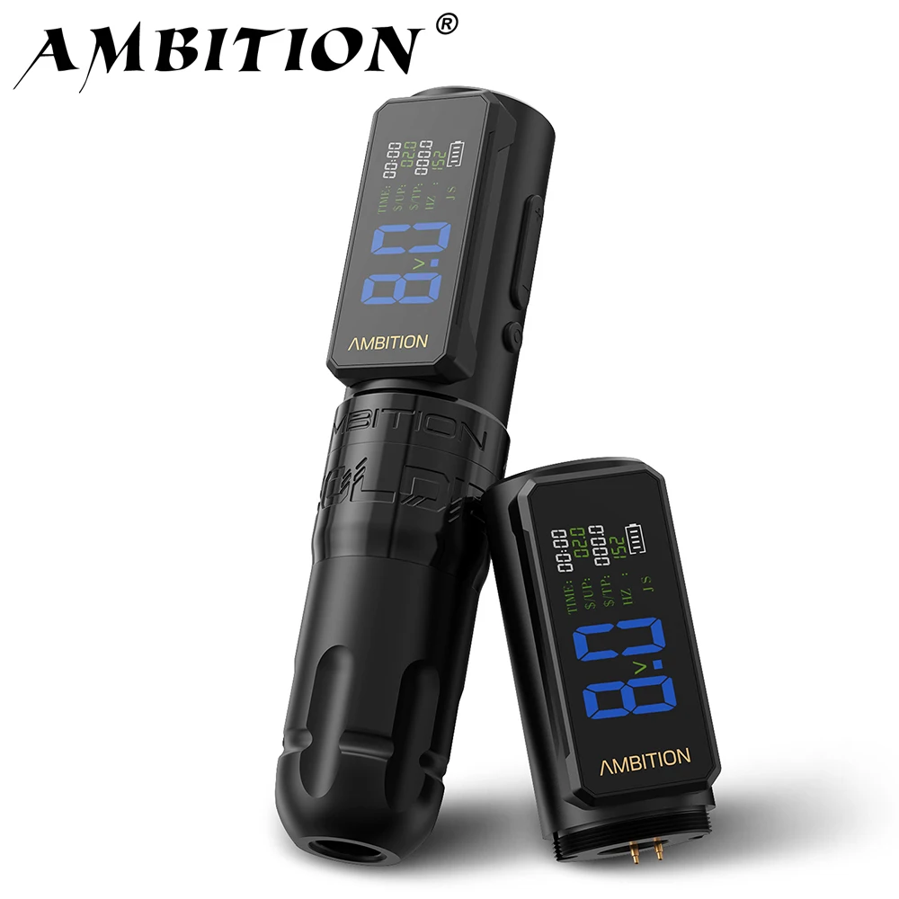 Ambition Soldier270S skok 4,5 + 5,0 mm bezprzewodowa maszynka do tatuażu profesjonalny bezszczotkowy silnik Pen 2400 mAh bateria 1-12 V do tatuażu