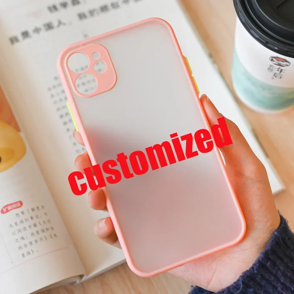 Fashion Customized Clear Phone Case For iPhone 16 13 12 11 14 15 Pro MAX Mini XR 7 8 Plus SE Shockproof Hard Matte Cover Funda