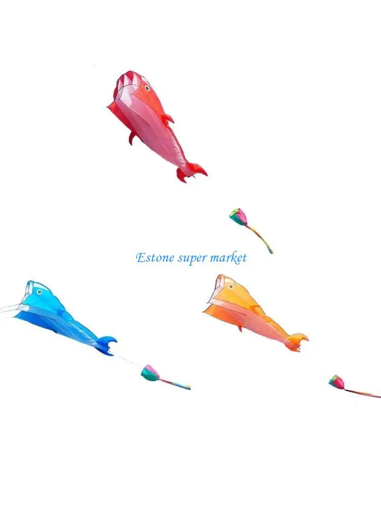 

090B Children's for Giant Dolphin Kite Exercise Educational Flying Toy Relieve