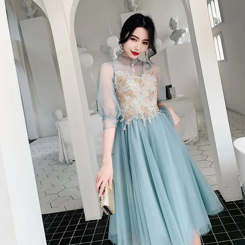 

Maids of Ele Свадебное платье средней длины Платье сестры Торжественное вечернее платье Женская повседневная одежда Фея Аосфера