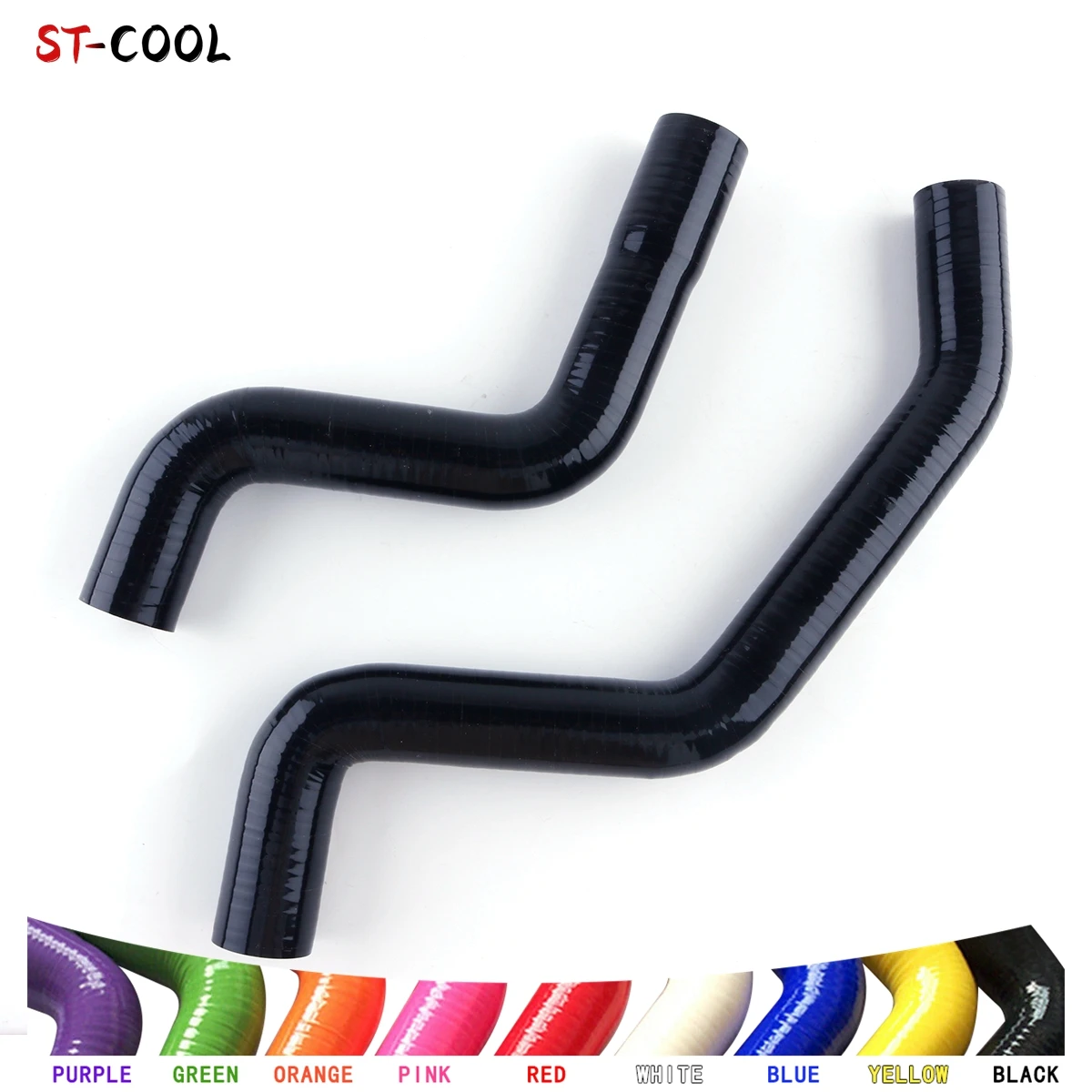 For 2000-2004 Toyota Tundra SR5 3.4L V6 / V8 2001 2002 2003 Radiator Coolant Hoses Kit Silicone Tubes Pipes 2Pcs 10 Colors