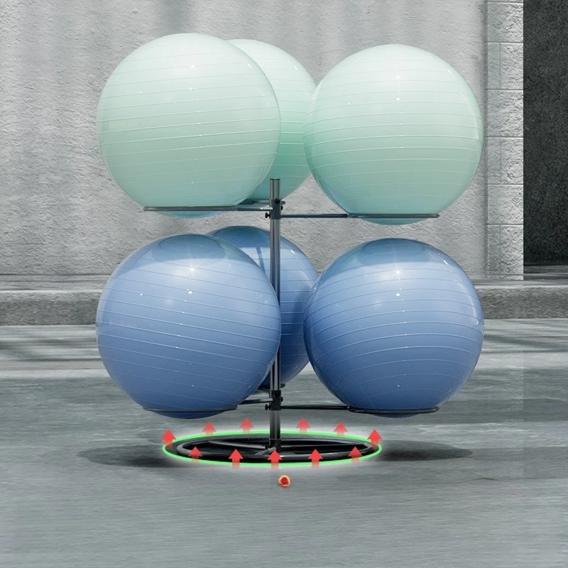 

Removable shelf for yoga balls, gym ball placement, three-dimensional storage rack, yoga ball nine-ball display rack