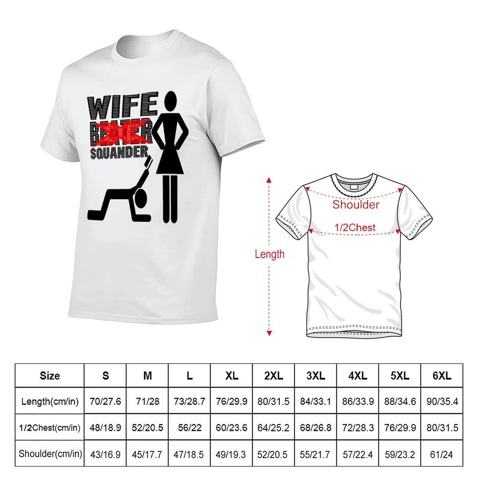 wife beater, funny, happy, love, white wife, husband beater T-Shirt UV Sun Protection Tee Shirt