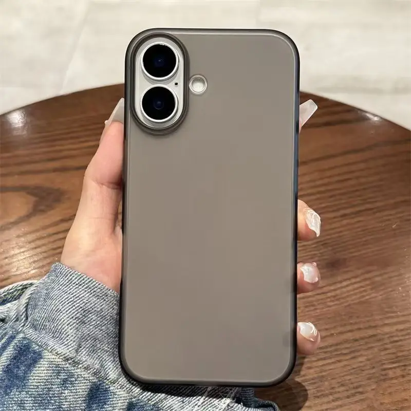 Ultradünne, matte Hülle für iPhone 16 Plus 16e 15 14 13 12 Mini 11 Pro 16E Xs Xr Max 7 8 6 Plus SE 2020 durchscheinende Abdeckung Fundas