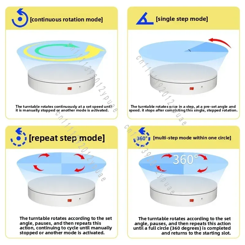 60cm Motorized 360° Rotating Display Turntable 100kg Heavy Duty Rotary Stand