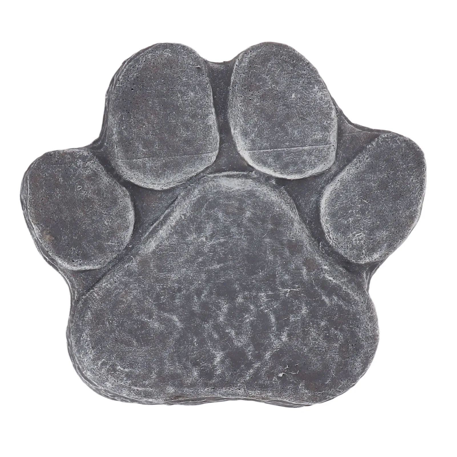 Dog Pawprint Memorial Stone DIY Lettering Dog Grave Marker Pet Monument for Outdoor Lawn Patio