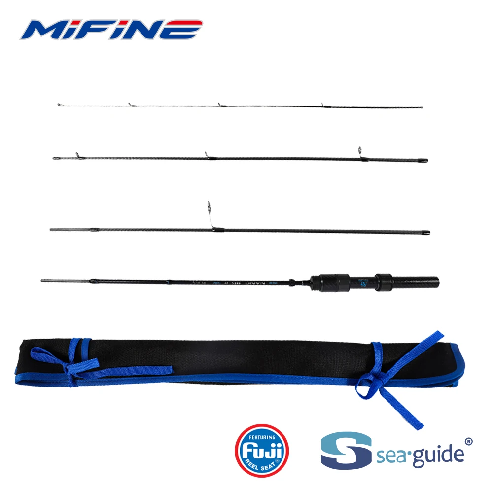 

Удочка спиннинговая MIFINE NANO JIG Travel 30T, для приманок 0.5-2г, 1.68м/1.83м, 4 секции, ультралегкая (UL), для пресной и соленой воды